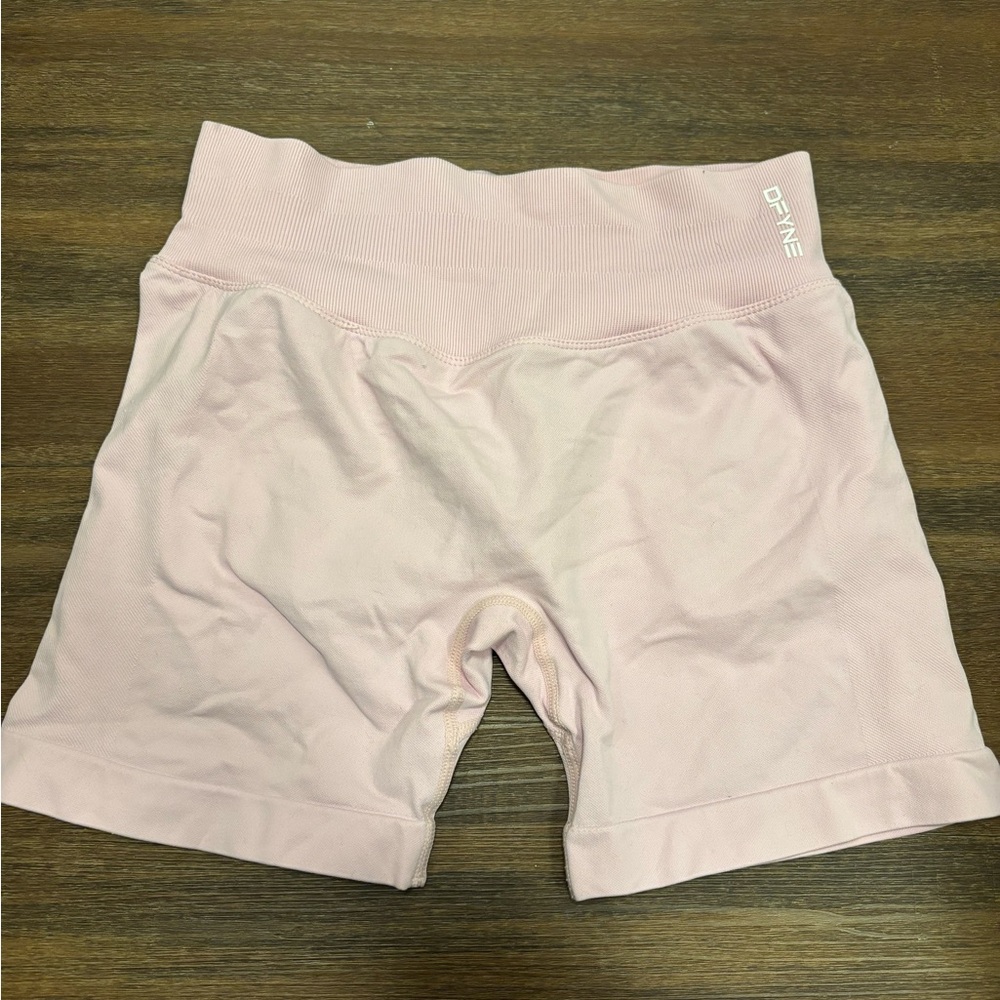 Dfyne Light Pink Workout Shorts